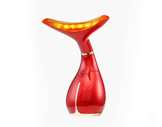 Dolphin V Shape Face Neck Eye Beauty Massager with 45 Temperature Degree Heat & 3 Massage Modes