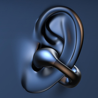 Nouveau LED Affichage Numérique Casque Réduction Du Bruit Clip D'oreille Long Temps Crochet D'oreille Pour L'extérieur Courir Escalade