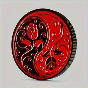 Moneda Metálica de Tai Chi Bagua con Flor Yin-Yang, un Regalo de la Suerte para Ocasiones como el Día de San Valentín o el Día de la Madre - Product Image 2