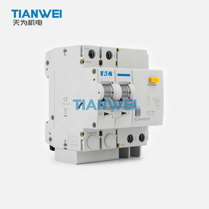 Eaton ELD6-4/2/C/<span class=keywords><strong>01</strong></span> RCBO 4A 2P Kurve-C 10mA Typ-A Fehlerstrom-Überstromschutzschalter 6kA DIN-Schiene - Product Image 2