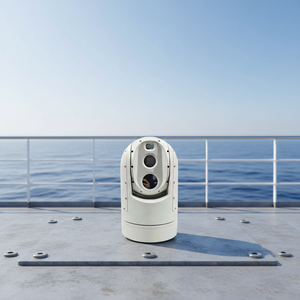 Caméra PTZ thermique marine non refroidie 640x512 avec capteur Vox, 2MP, zoom 30X, caméra à lumière visible pour la sécurité des navires avec <span class=keywords><strong>radar</strong></span> - Product Image 4
