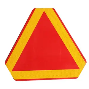 Ucuz yansıtıcı etiket ile 1.0mm alüminyum plaka emniyet yol trafik uyarı işareti kurulu