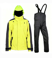 Wirtschaftliche Offshore Marine Softshell-Bekleidung Herren Wasserdichte Winddichte Einfarbige Jacke Latzhose Segeln Outdoor