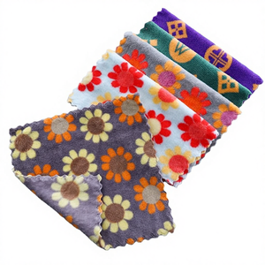 ผ้าเช็ดครัวสี่เหลี่ยมผืนผ้าขนหนูคอรัลฟลีซแบบทอ ขายส่งจากโรงงาน บรรจุ 1000 ชิ้นในถุง OPP ซึมซับน้ำได้ดี แห้งเร็ว - Product Image 4