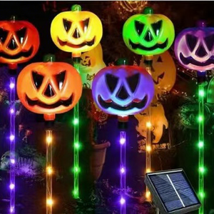 Luces Solares HLC ODM para Camino de Jardín de Halloween, Luces LED con Forma de Calabaza y Fantasma, Luces de Jardín Impermeables para Exteriores, Guirnalda de Luces para Patio y Césped - Product Image 5