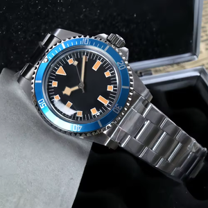 Montre mécanique de luxe pour homme, logo personnalisé, style rétro, super lumineuse, fabrication japonaise, aiguille flocon de neige, haute qualité - Product Image 2