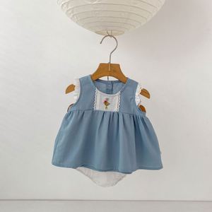 OEMODM 0-4 jaar Baby Meisjes Mouwloze Katoenen Jurk Baby Katoenen Kleding Baby Meisjes Kleding Fabrikant - Product Image 2