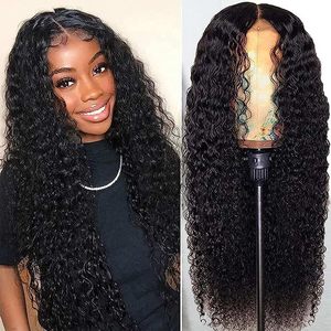 12A sans colle HD dentelle 13x4 perruques frontales complètes cheveux humains prêts à porter pour les femmes préplumées crépus bouclés <span class=keywords><strong>perruque</strong></span> avec des cheveux de bébé prédécoupés - Product Image 2