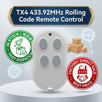 Télécommande de garage TX4 100 % compatible avec TX2, TX SMALL, TX2 COLOR 433,92 MHz, ouvre-porte à code roulant