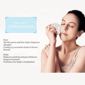 جهاز تدليك الوجه ضغط ساخن/بارد مضاد للتجاعيد ومكافحة الشيخوخة جهاز تجميل للحد من الانتفاخ 3 أوضاع مادة ABS للاهتزاز الصوتي - Product Image 3