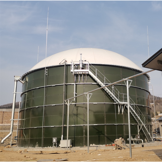 Biogas Reactor for Anaerobic Water Treatment Glass Fused to Steel tank