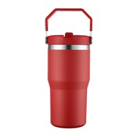 Nueva llegada 20oz doble pared de acero inoxidable aislado vaso taza mango tapa café regalo caliente frío rendimiento térmico