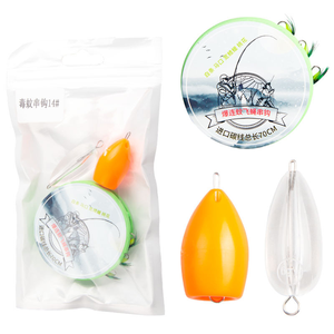 WEIHE Flotador de agua dulce o hundimiento Gancho de cuerda de pesca Juego de mosca simulada Woolly Bugger Rig - Product Image 4