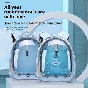 กระเป๋าเป้สะพายหลังสัตว์เลี้ยงความจุขนาดใหญ่ที่ทันสมัยมีซิปปิดแคปซูลกรงแมวแบบพกพา - Product Image 3