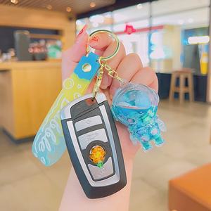 Mignon Acrylique Quicksand Pendentif Porte-clés Cartable Pendentif Poupée Cadeau avec Bouteille D'huile En Gros pour Les Occasions De Noël - Product Image 4