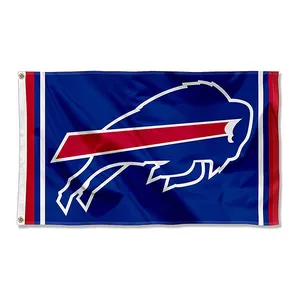 High Quality Polyester Custom All Team NFL Club Football Sport Flags 3x5 Ft Buffalo Bills Flag