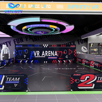 Ensemble clé en main FEC sur mesure pour salle d'arcade VR, trampoline et jeux interactifs avec aménagement flexible