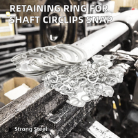 Retaining Ring for Shaft Circlips/Spring Steel Snap Ring 52MM Diameter Black Finish DIN471