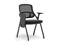 Chaise de formation pliable en maille avec tableau d'écriture, chaise de bureau polyvalente pour réunions, pour commandes en gros