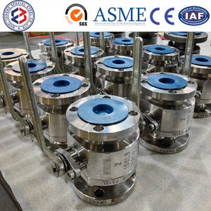 Vanne à boisseau sphérique en acier inoxydable ASTM A351 CF8M DN50 2 pouces <span class=keywords><strong>FF</strong></span> à plat, pour produits chimiques corrosifs, 3 pièces, revêtement céramique manuel - Product Image 4