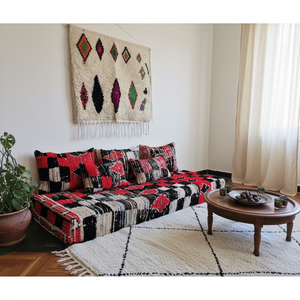 Ensemble de canapé Oriental Home avec éponge en coton de qualité 200x80x20 cm Coussins et oreillers en tissu de lin personnalisables Techniques tissées - Product Image 3