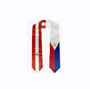 Faja de estola de graduación de alta calidad, Bandera de <span class=keywords><strong>Puerto</strong></span> Rico Colombia, Bandera de País de graduación, estola de graduación para Estudiantes Internacionales - Product Image 4