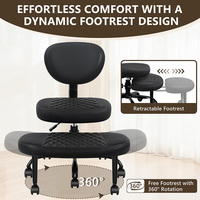 Chaise de bureau moderne à dossier réglable pour la méditation et le repos, style assis croisé, pour la maison et le bureau
