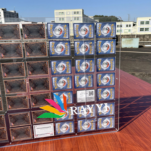 RAY YI resistente a los rayos UV 49 ranura pared acrílico Trading Card Display Case para <span class=keywords><strong>Pokemon</strong></span> Sports Card Display Frame - Product Image 3