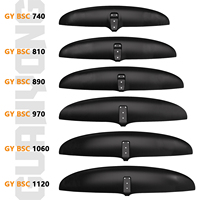 BSC 810 Aile avant gonflable interchangeable pour wingfoil, haute performance, en fibre de carbone, pour le surf, le contrôle de vitesse et le carving sur les vagues