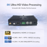 AIBox-3588C Rockchip RK3588 Computadora Industrial de Borde, 8GB, 6Tops NPU, 4G LTE, Android 12, Mini PC Robusta Integrada para Fábrica Inteligente