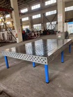 Table de soudage octogonale D28 Grille-Accès au montage à 360 °, acier nitruré et anti-corrosion pour ateliers compacts