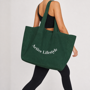 Sac fourre-tout en toile robuste imprimé, sac de courses réutilisable en coton avec poche avant pour femmes, pour les courses, la plage, les voyages, le marché - Product Image 1