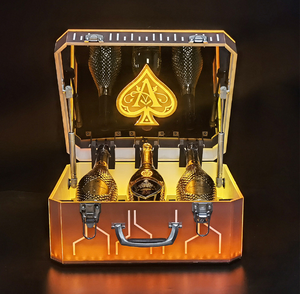 Hộp Trưng Bày Chai Rượu Whisky Đèn Led Cho Người Thuyết Trình Dịch Vụ Chai Rượu Sâm Banh Hộp Đựng Có Thể Sạc Lại - Product Image 5