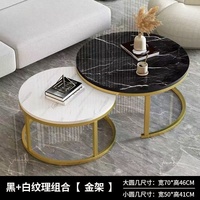 Table à thé italienne de luxe moderne, mobilier créatif pour la maison, table d'appoint de salon avec bord en fer, gain de place pour les petits appartements