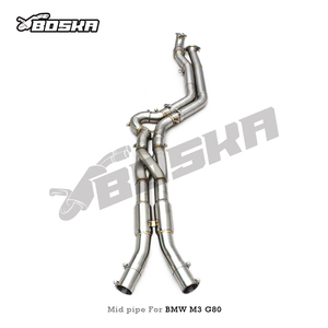 Tuyau intermédiaire égal de longueur personnalisé en Z pour BMW M3/M4 G80/G82 S58 3.0T 2021-2024 |   Acier inoxydable poli SS304 de 1,5 mm Performance Ex - Product Image 2