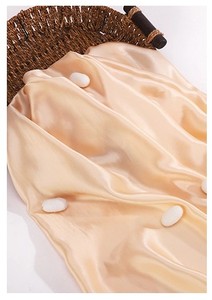 <strong>Wholesale</strong> Custom Woven OEKO-TEX Certified Plain Dyed Satin <strong>Silk</strong> <strong>Charmeuse</strong> <strong>Fabric</strong> for Dresses Weddings Beddings Sleepwear - Product Image 5