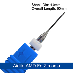 Đầu mài răng sứ AiditE Amd, đầu mài răng sứ phủ kim cương, đầu tiện răng sứ dùng cho máy phay răng - Product Image 2