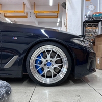 Jantes forgées LZT-2002 T6061 pour voiture, 18 19 20 21 22 pouces, 2 pièces, 5x112 5x120, finition brossée, bord poli, alliage pour BMW M3 M4 Audi LMR