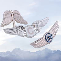 Ailes 3D personnalisées Singapore Airlines épinglettes pour costume hommes Air Algerie aile insigne épinglette capitaine insigne aile d'aviation