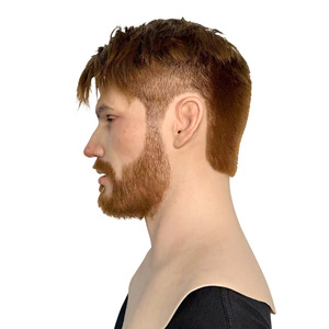 Masque en silicone réaliste de célébrité, couvre-tête, pour <span class=keywords><strong>maquillage</strong></span>, cosplay, fête, jeu de rôle, mascarade, masque en silicone artificiel pour homme - Product Image 2
