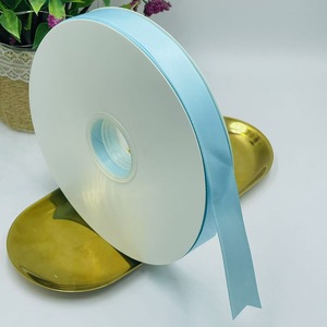 Double Sided Shiny Satin <b>Ribbon</b> Durable Material For Bouquet And Event Styling - Product Image 1