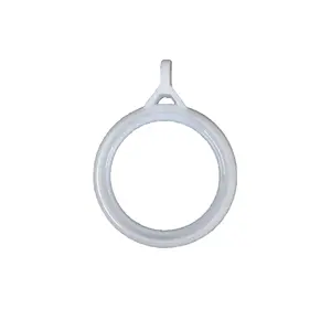 Factory direct sale plastic curtain hanging sliding hole ring decorative curtain ring curtain clip ring