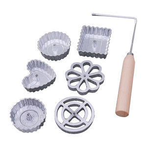 Nouveauté : <span class=keywords><strong>Moule</strong></span> à biscuits <span class=keywords><strong>en</strong></span> alliage d'<span class=keywords><strong>aluminium</strong></span> avec poignée, réutilisable et <span class=keywords><strong>jetable</strong></span>, pour la cuisson et la friture - Product Image 3