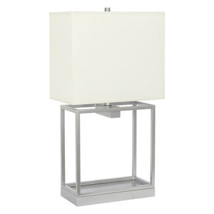 Holiday Inn-Lámpara de mesa con acabado de dominó que incluye una pantalla de tapa dura color crema de Bruselas, para el dormitorio y la sala de estar - Product Image 4