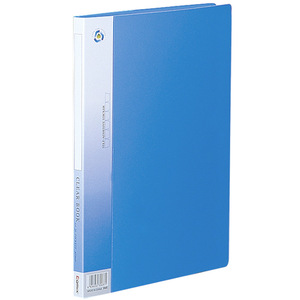 Comix Clear Book A4 10-Pouch <b>File</b> Folder <b>Document</b> Holder Blue Office Use - Product Image 1