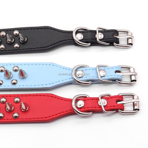 Werkseitig verstellbares Mikrofaser-Hunde halsband Langlebige Spikes Nieten Weiche Nieten Leder katzen Premium Spikes Halsbänder - Product Image 3