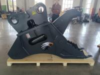 Cisaille à racines pour excavatrice en acier NM500 résistant à l'usure, moteur renforcé, débroussailleuse hydraulique avec alliage traité thermiquement