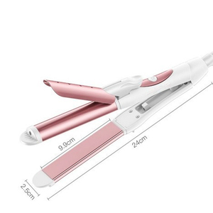 เครื่องหนีบผม 3 in 1 นาโนไทเทเนียม สำหรับยืด ดัด และจัดแต่งทรงผมอเนกประสงค์ รุ่น WLX-917 สำหรับเดินทาง ใช้ได้กับไฟฟ้าสองระบบ - Product Image 2