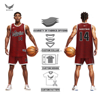 Uniformes de basket-ball personnalisés 2025, jersey respirant de haute qualité, design vintage gratuit, ensembles imprimés, 100% polyester, sans manches, unisexe