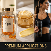Coenzyme Q10 en vrac de l'usine LCHBIO, pureté HPLC 98%, poudre de qualité alimentaire, soutien optimal de l'énergie cellulaire, fermentation avancée
